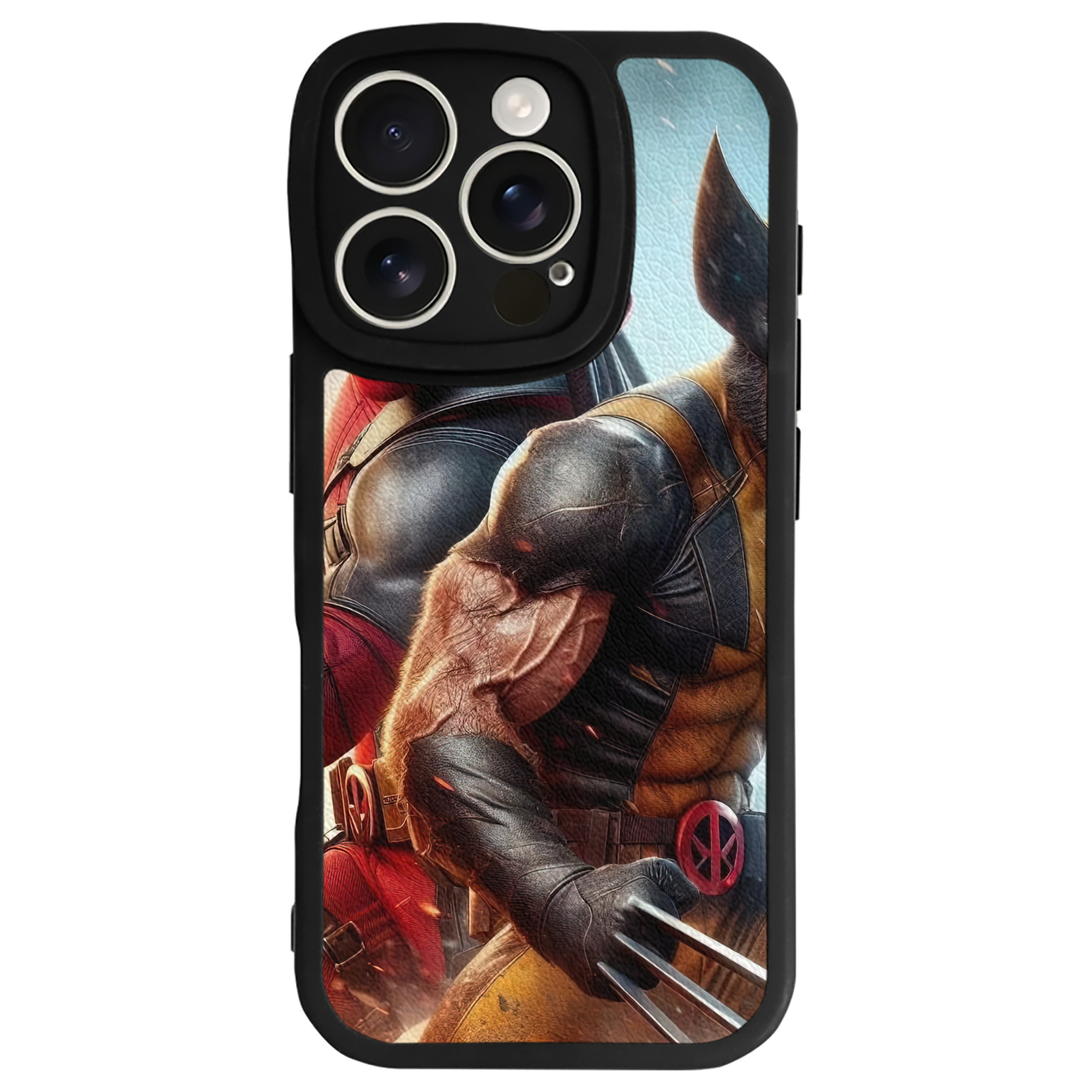 （画像用） Deadpool デッドプール 【iPhone 16シリーズ対応】シリコンスマホケース（レザー調） 材質：シリコン